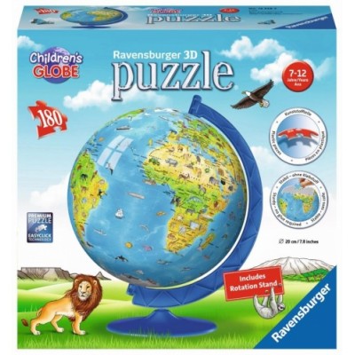 Puzzleball otroški globus 180 delna 3D sestavljanka