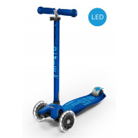 Micro Maxi Deluxe LED navy blue children's scooter