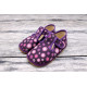 Beda barefoot slippers violet flower (N)
