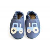Brodi washable slippers blue tractor
