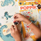 Poppik creative poster and stickers Dinosaurs