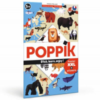 Poppik educational poster and stickers World Animals