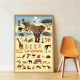 Poppik educational poster and stickers Savanna